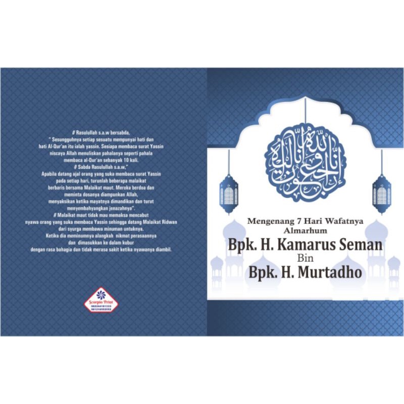 Yasin 64 Halaman isi 1 Warna YS 01-09