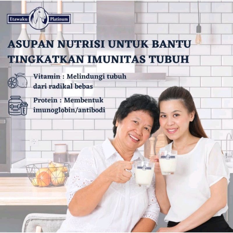 Etawaku Platinum 200gr - Susu kambing Meredakan Asma dan sesak nafas