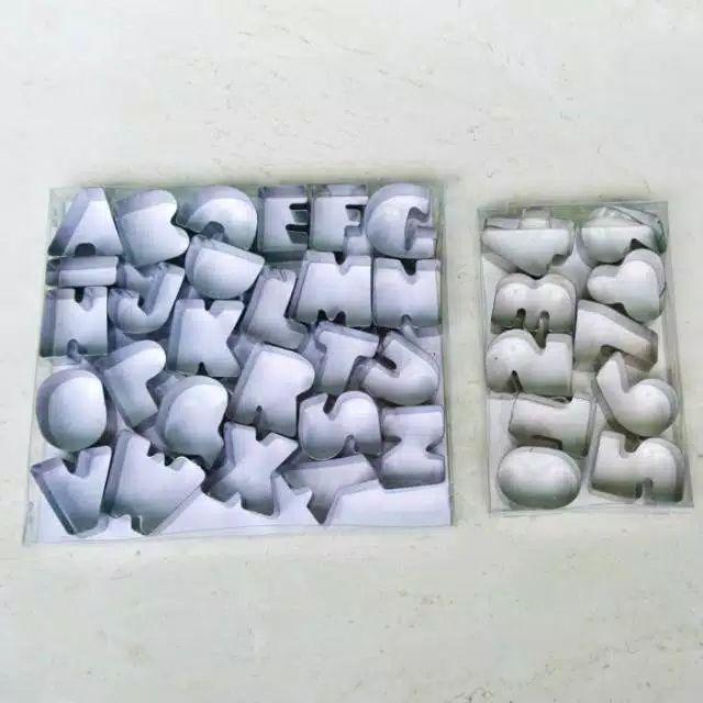 Cetakan Huruf Abjad Kue Kacang