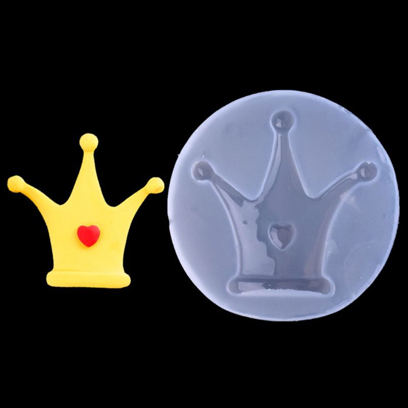Siy Cetakan Resin Epoksi Uv Bentuk Mahkota Mini Bahan Silikon Untuk Diy Aksesoris Perhiasan