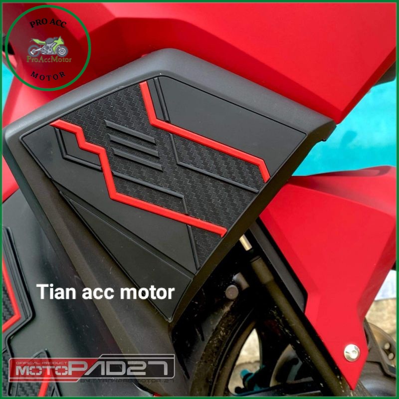 motopad27 stiker sticker Rubber cover body samping Honda VARIO 160