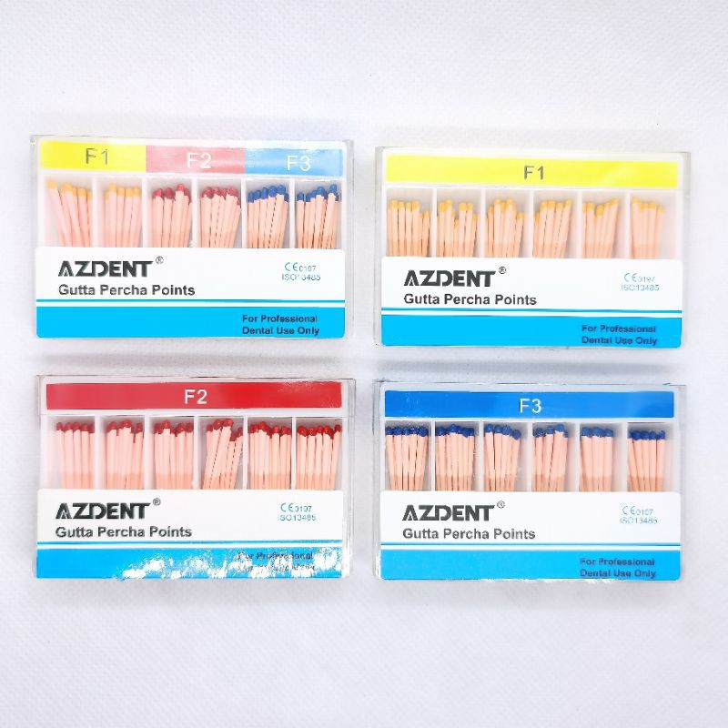 Jual Gutta Percha Protaper F1F3 F1 F2 F3 Guttap Obturasi Endo 60pcs