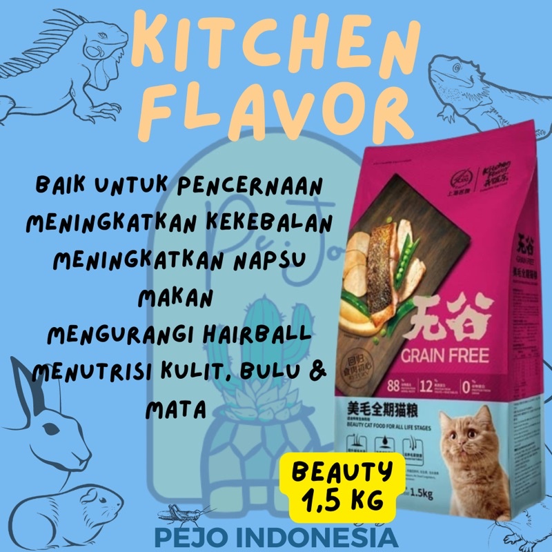 Kitchen Flavor Grain Free Adult Kitten Beauty 1,5kg