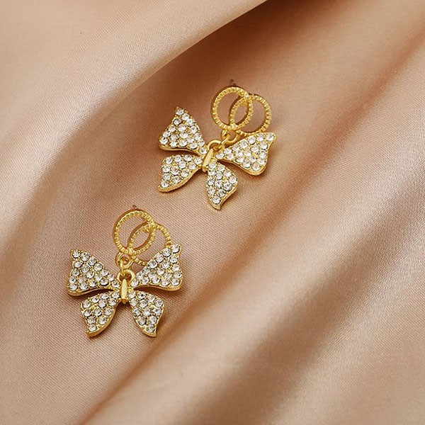 anting kupu kupu s925 circle butterfly earrings (1h3) jan246