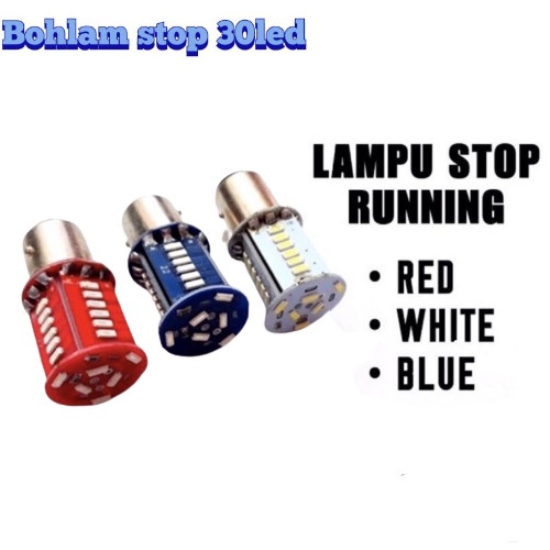 BOHLAM LAMPU STOP REM LED 30 MATA 2 MODE RUNNING FLAS KEDIP-KEDIP