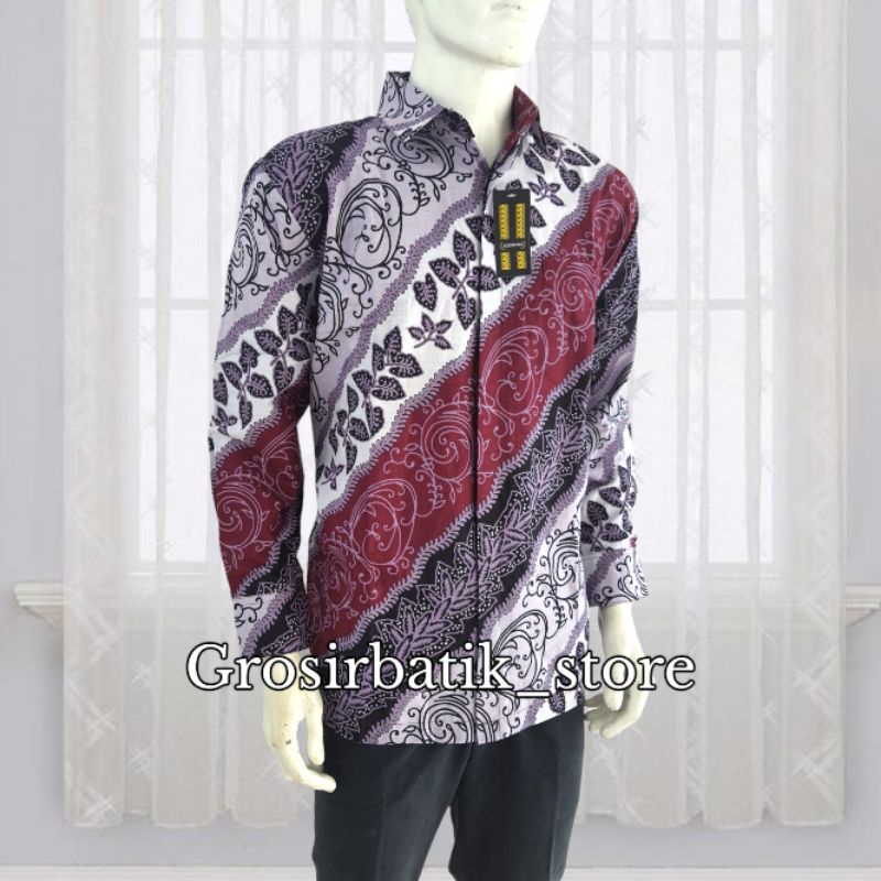 BAJU BATIK COUPLE AYAH DAN ANAK PRIA lengan panjang premium katun