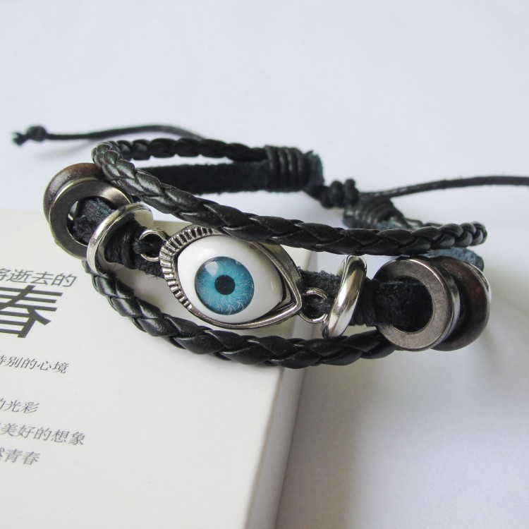 Gelang Kulit LB-09 Blue Eyes Vintage