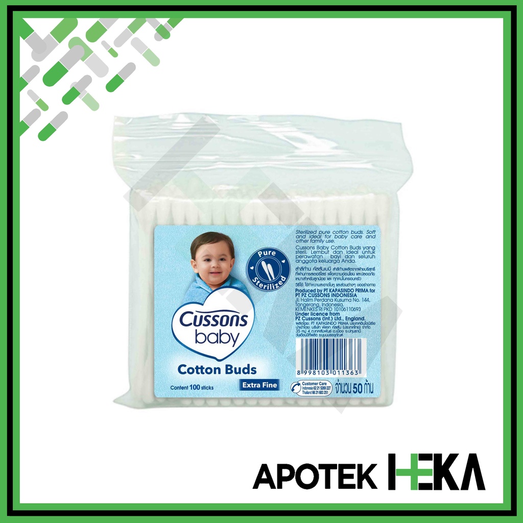 Cotton Buds Cussons Baby isi 100 - Korek Kuping Bayi (SEMARANG)