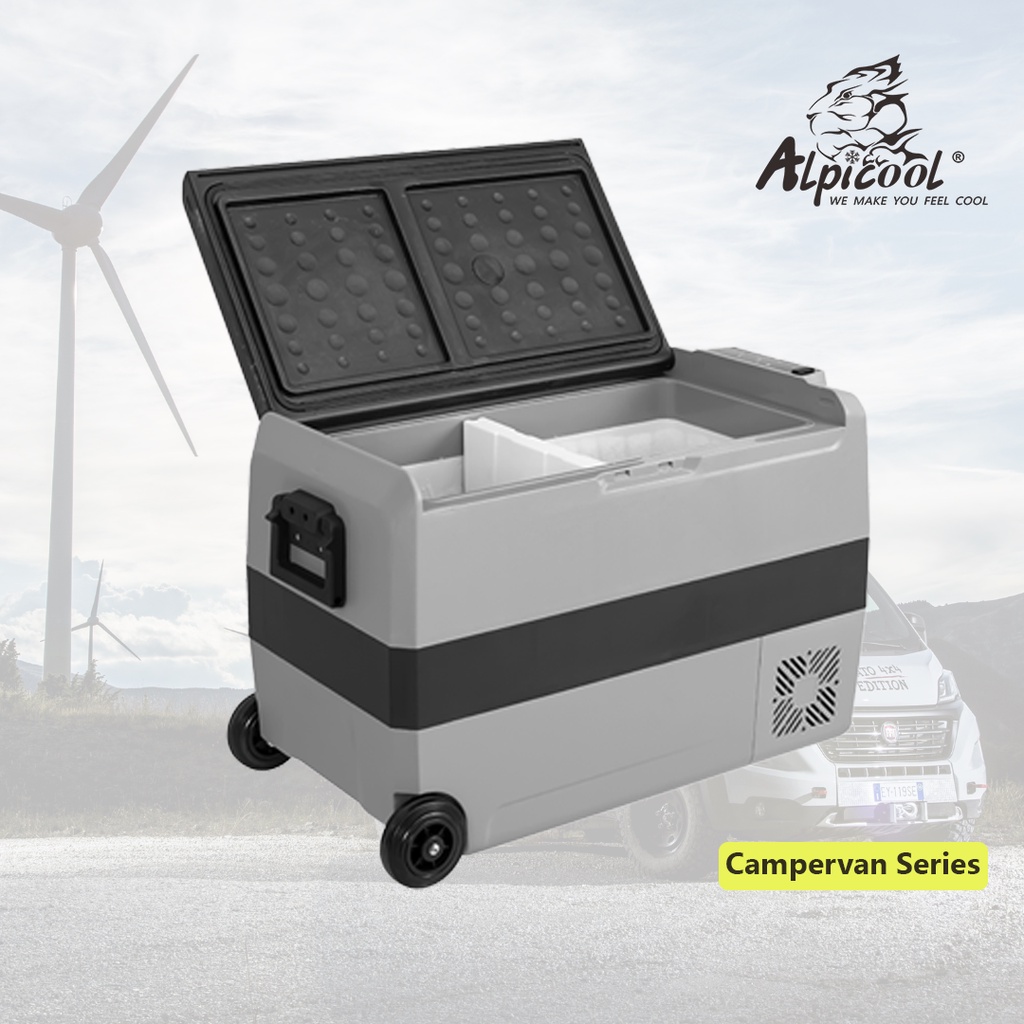 Kulkas Portable Alpicool T50 50L Freezer Mobil Campervan Freezer Mobil Motorhome