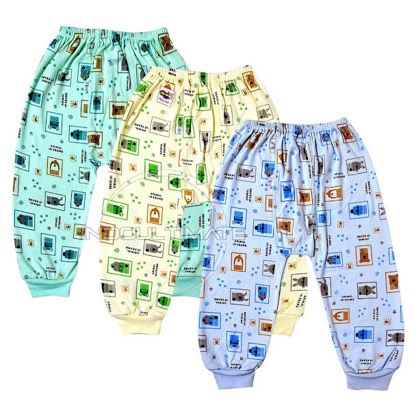 S M L Celana Panjang bayi Katun isi 1 DoubleKnit CLB-32-1 Celana Tidur Anak bayi newborn Cowok Cewek