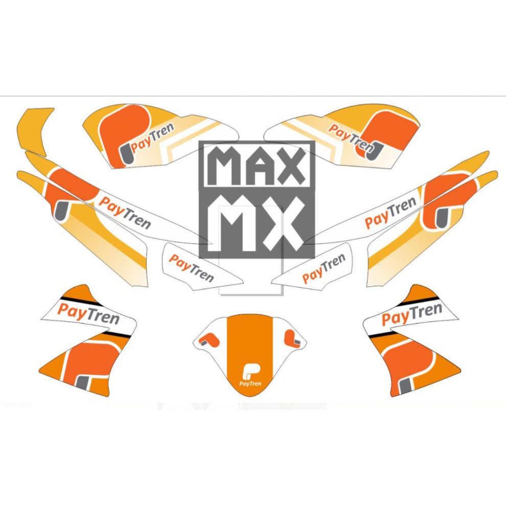 Decal Stiker Vixion old 2012 Dekal Variasi Sticker Striping Custom Full Body 002