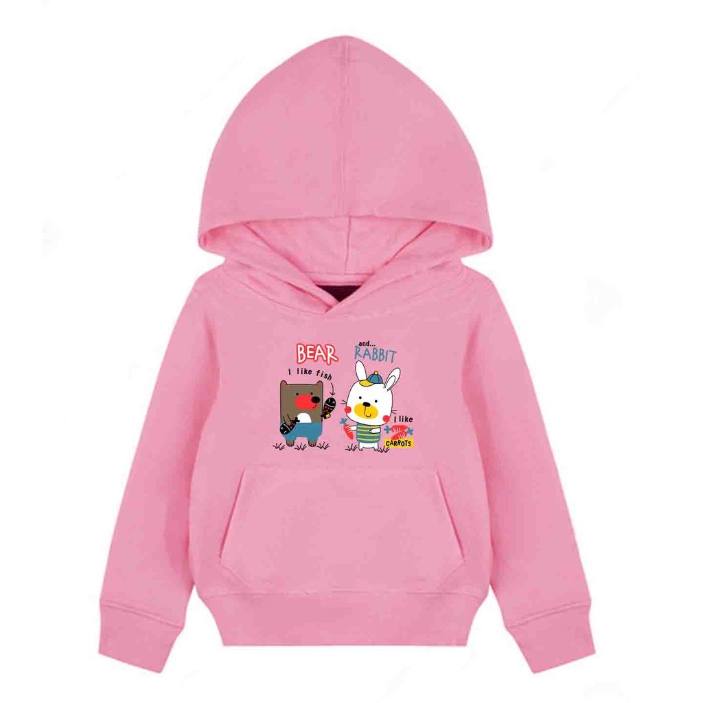 Hoodie Anak Bear And Rabbit Sweater Pakaian Fleece Anak M - XL