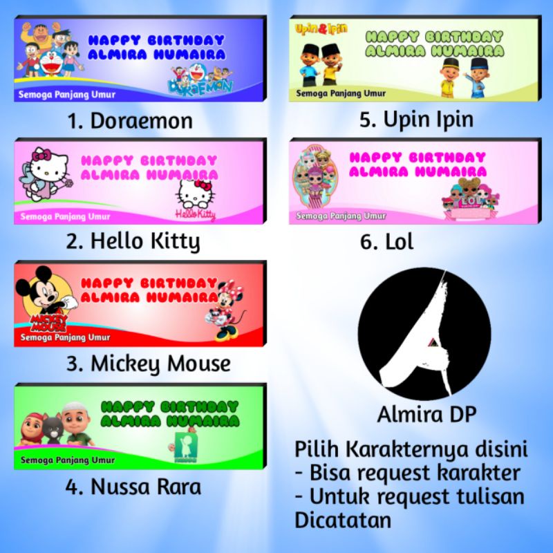 

label bingkisan snack acara ulang tahun syukuran hajatan dll