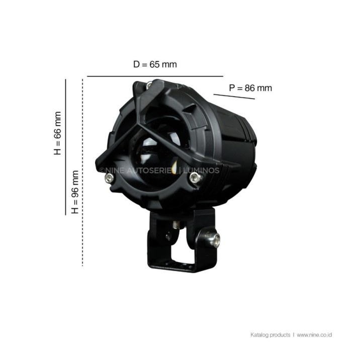 Lampu Tembak Sorot Luminos Q8 Shooting Light 40 Watt High Low 2 Warna