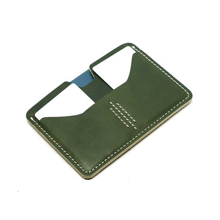 dompet passport simpel kulit sapi asli passport cover hijau - PHWL990