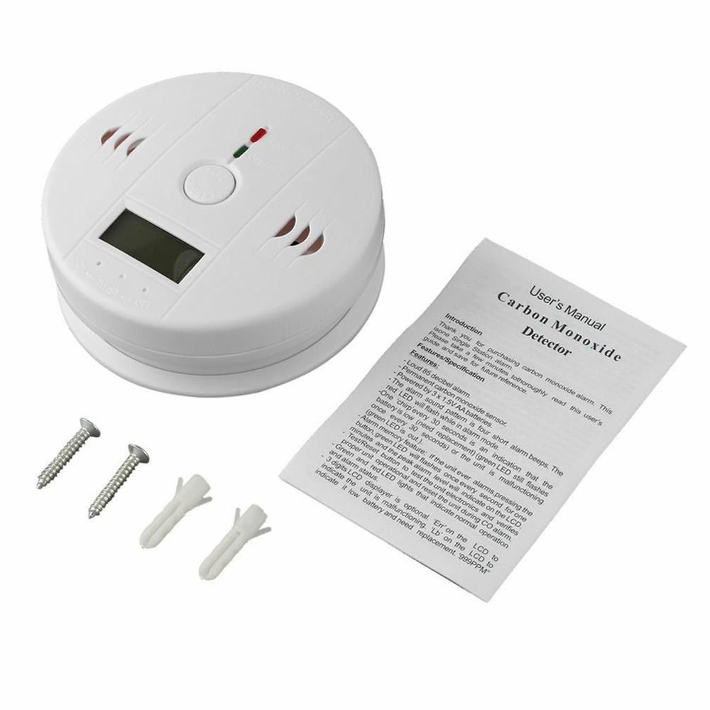 Pendeteksi Smoke Detector Alarm Sensor Warning Alarm CO Carbon Monoxide Digital Karbon Monoksida