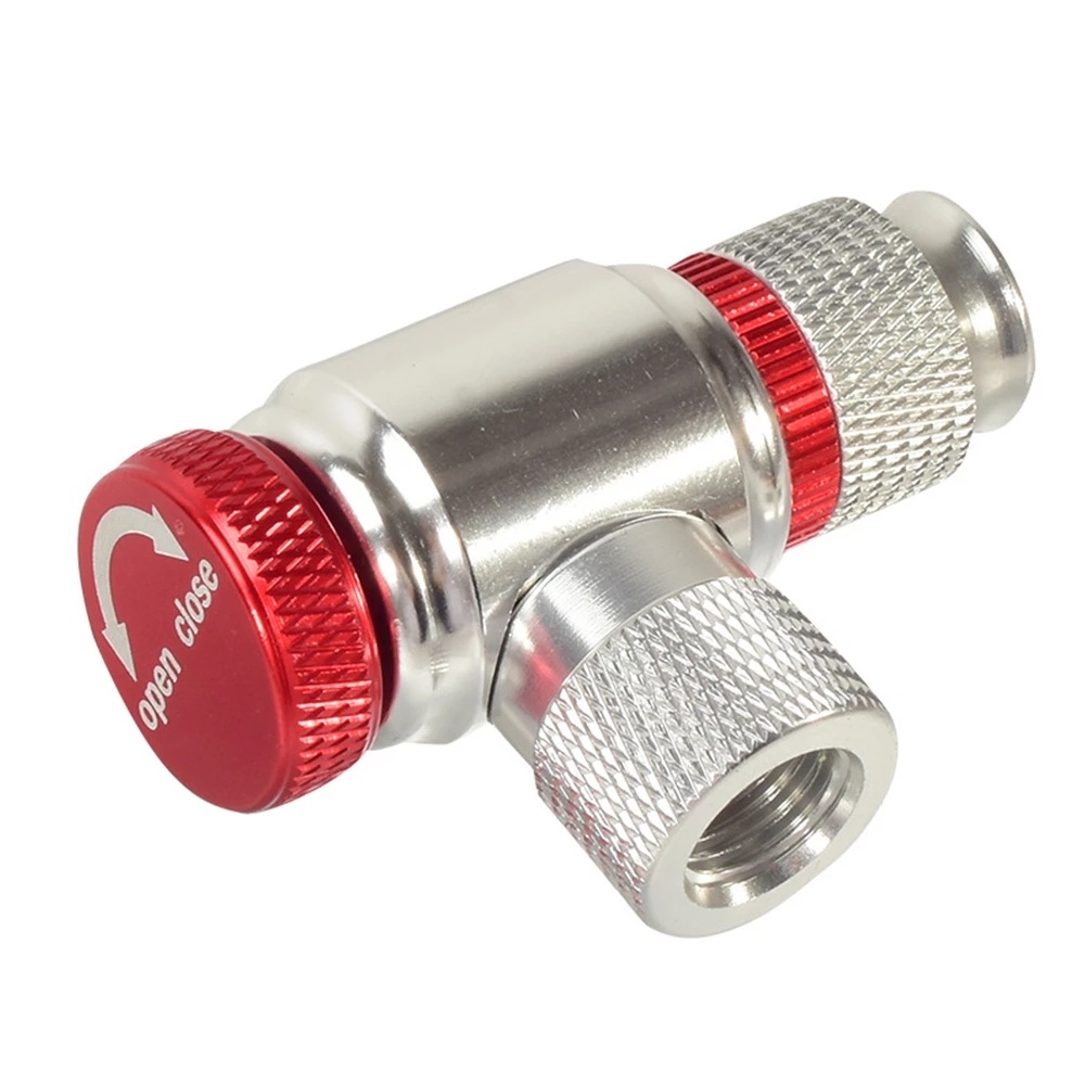 MXBEAUTY Portable Gas Nozzle Cycling Head Adapter CO2 Cylinder Pump Emergency Accessories Bicycle Accessories Durable Bike Pump Mountain Bike CO2 Gas Fast Inflator