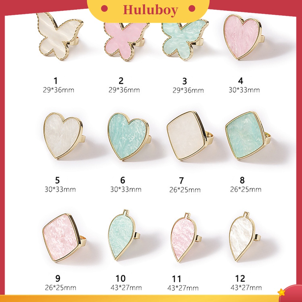 Huluboy Huluboy♡ Cincin Palet Cat Kuku Universal Mudah Dibersihkan Warna Emas