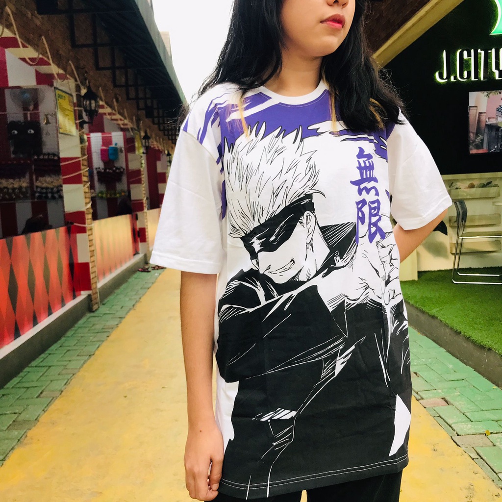 Tshirt Gojo Mugen Fullprint Anime Manga Jujutsu Kaisen Premium Unisex