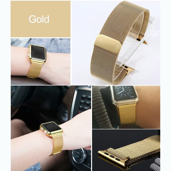 Tali Jam App Watch Milanese Loop Strap  42mm - gold