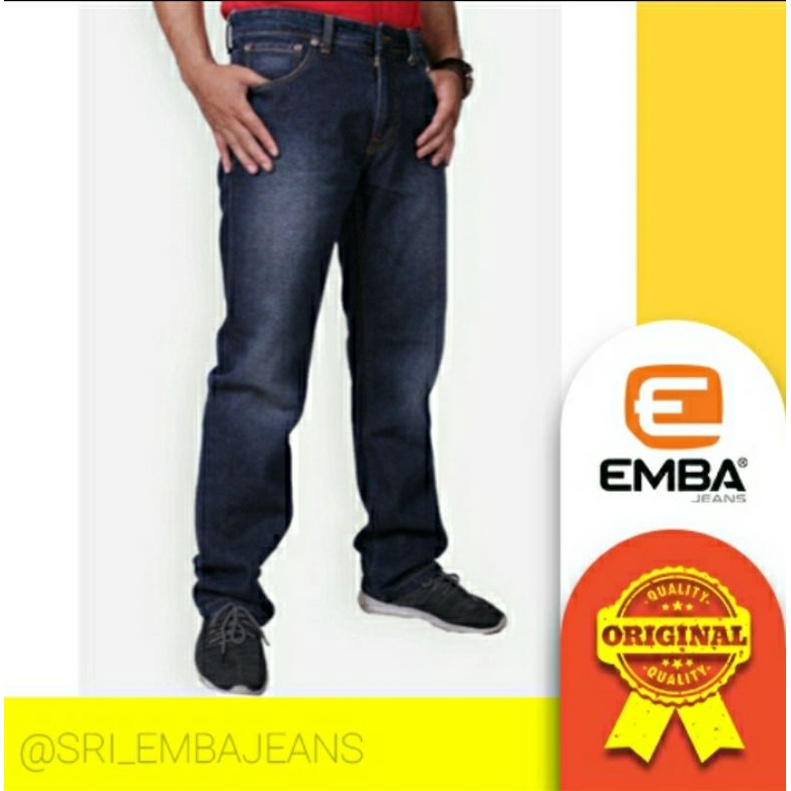 celana panjang emba jeans regular