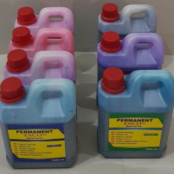 

67b> Tinta karung esco / tinta spidol permanen hitam 1000 ml