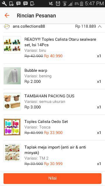Calista Oedo Bulat Isi 8 Pcs