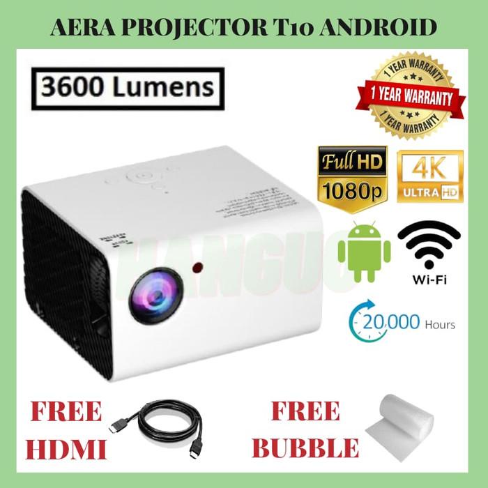 

Irled | Aera Mini Projector T10 Android | Proyektor T10W 3600 Lumens Fhd 1080P