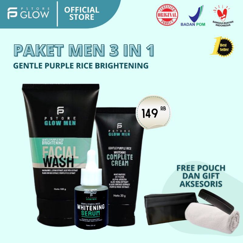 Psglow Men / PStore Glow Men / PS Glow Men by Putra Siregar / Psglow Men Free Gift
