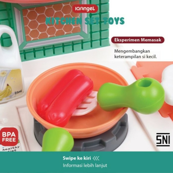 BABIESFIRST IQ Angel Kitchen Set Toys Mainan Anak Play Set Chef