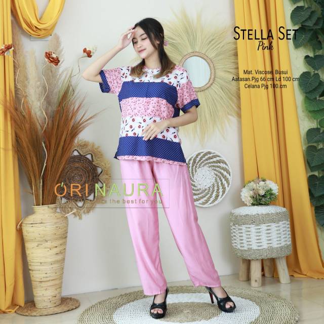 STELLA SET SETELAN PANT DAN TUNIK BY ORI NAURA