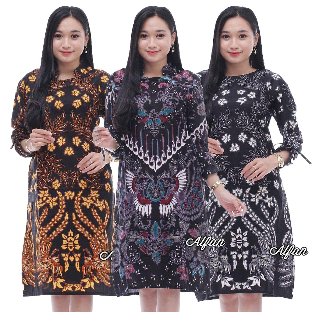 Tunik Batik Wanita - Batik Wanita Jumbo M L XL XXL 3XL 4XL 5XL - Atasan Batik Wanita - Dress Batik