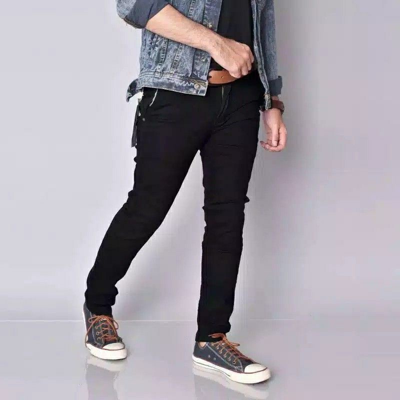 Celana Jeans Pensil Pria Jins Jean Panjang Laki Cowok Dewasa Slimfit Skinny