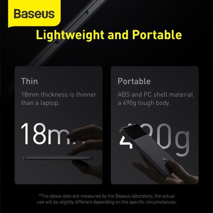 Baseus Powerbank Blade 100 Watt 20.000 mAh - Quick Charging - Power Delivery Type C PD - for Macbook, iPad, dll