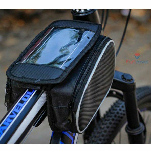 Tas Sepeda Bike Waterproof Bag with Smartphone Bag by FUNCOVER