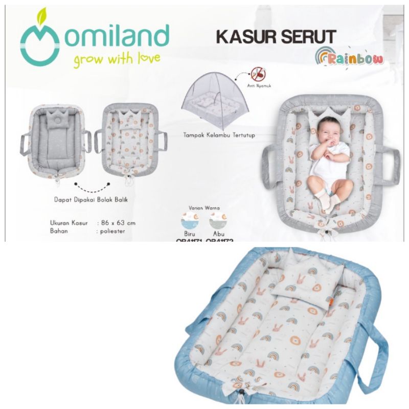 Omiland kasur serut bayi +kelambu alpaca series