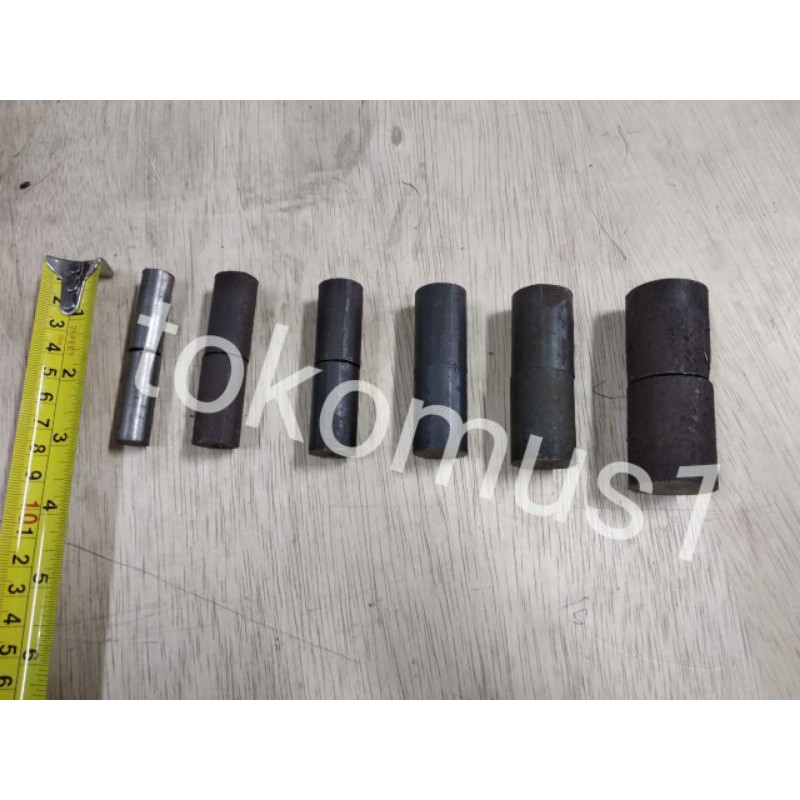 ENGSEL BUBUT BESI AS POLES /ENGSEL AS/ENGSEL BESI PAGAR 3/4&quot;,7/8&quot;,1&quot; ISI 2 PCS MURAH
