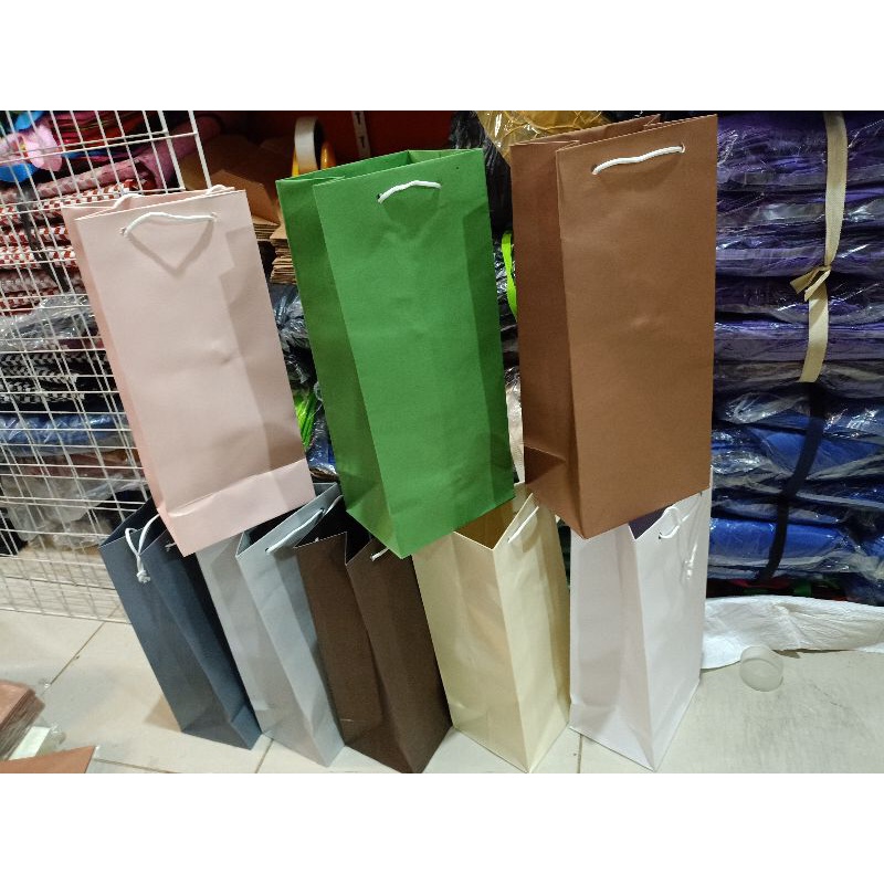 

Paper bag botol warna isi 12 pcs terlaris dan termurah