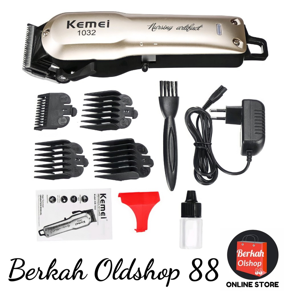 Berkah Oldshop 88 - Alat Cukur Rambut Kemei KM 1032 Clipper Kemei KM1032 Professional