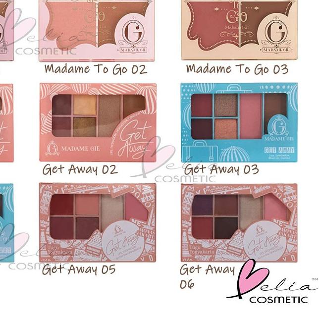 ➢ ❤ BELIA ❤ MADAME GIE To Go | GET AWAY Make Up Kit | Complete | Face Pallete | Take5 Palet wajah Ma