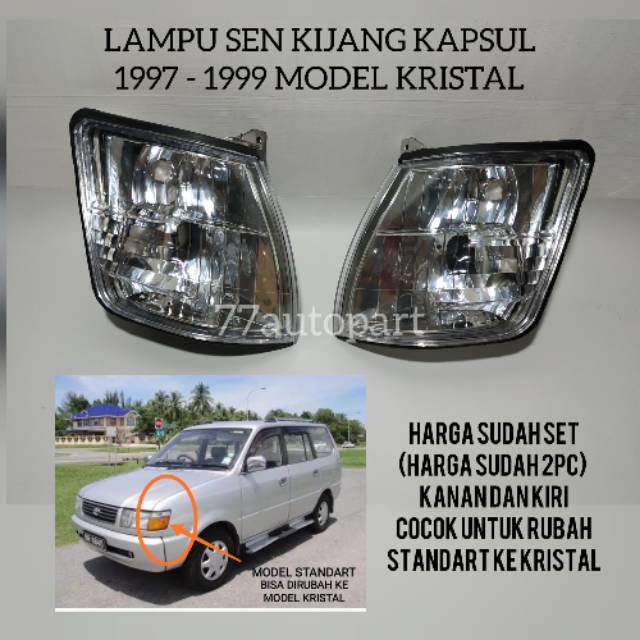 Lampu sen kijang kapsul 1997 1998 1999 model kristal