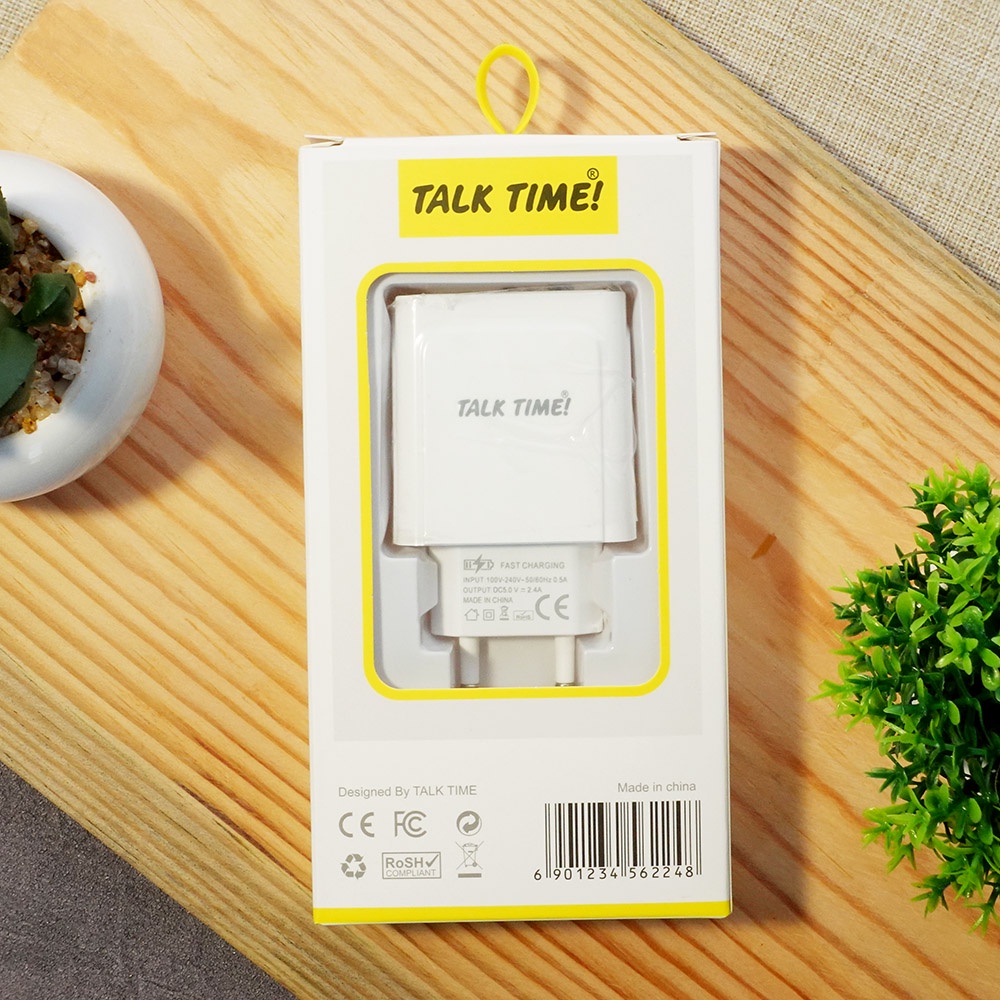 ADAPTOR CHAREGER KEPALA CHARGER USB TYPE-C 1 POWER DELIVERY HEAD TC TALKTIME UC1