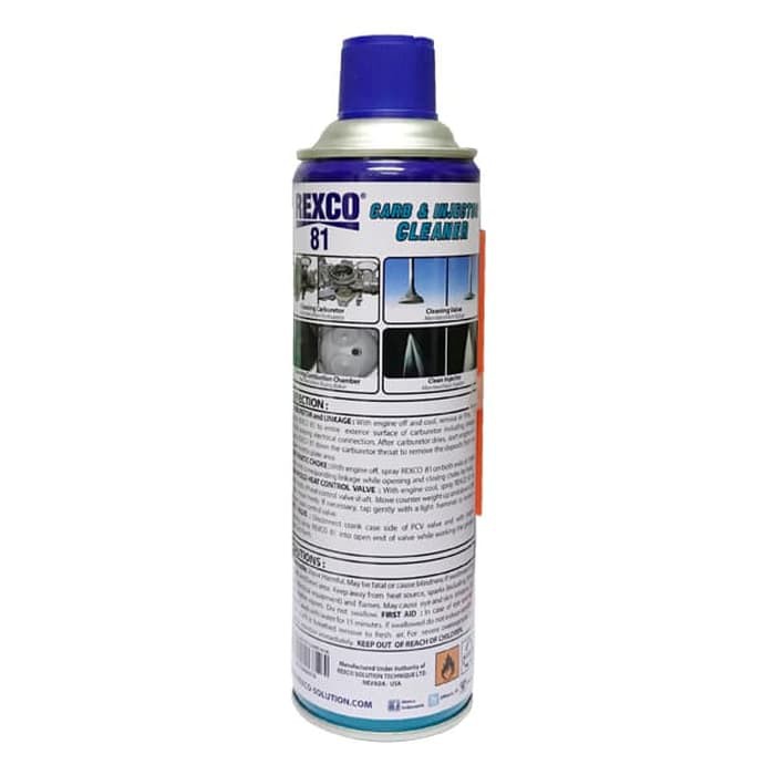 Rexco 81 Pembersih Karburator dan Injektor (Cleaner) 500 Ml