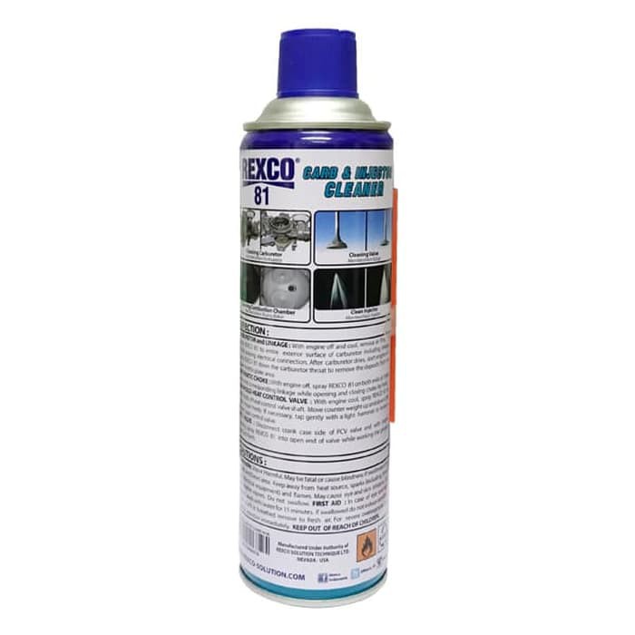 Rexco 81 Pembersih Karburator dan Injektor (Cleaner) 300 Ml