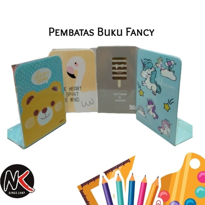 

Update Pembatas Buku Besi Book End Fancy Bergaransi
