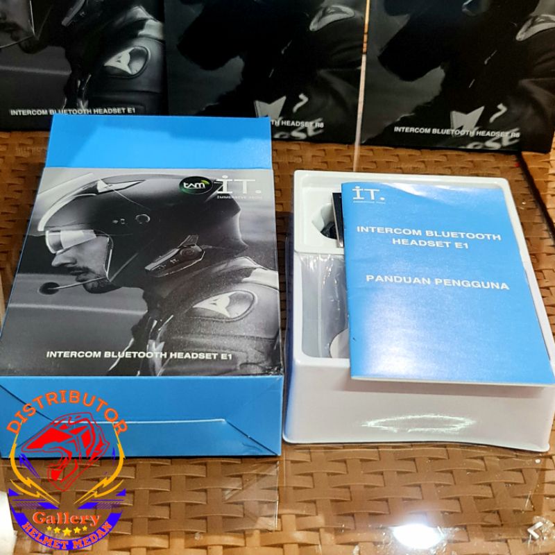 IT Intercom Bluetooth Headset E1-Black-3