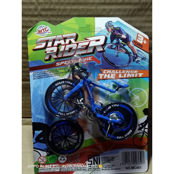 MC 481 MAINAN SEPEDA PANCAL BALAP MINI STAR RIDER / SUPER BIKE CHALLANGE THE LIMIT