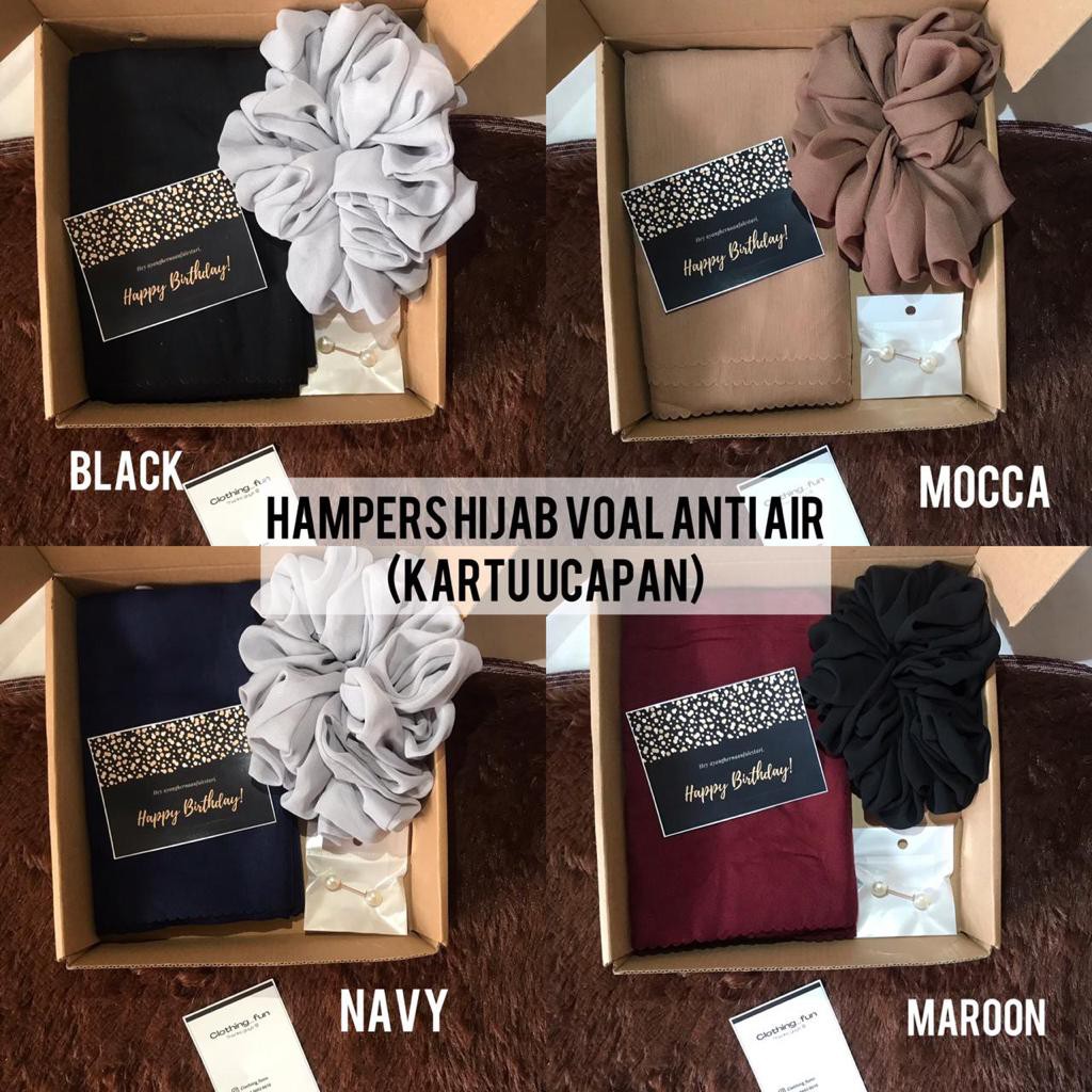 

[BISA COD] HAMPERS HIJAB VOAL WATERPROOF GIFT BOX KADO TERLARIS TERMURAH WISUDA ULANGTAHUN WEDDING