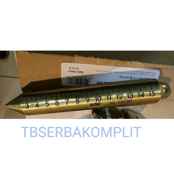

Lufkin Inage Oil Gauging Plumb Bobs Brass 590GM Bandul Bob Kuningan