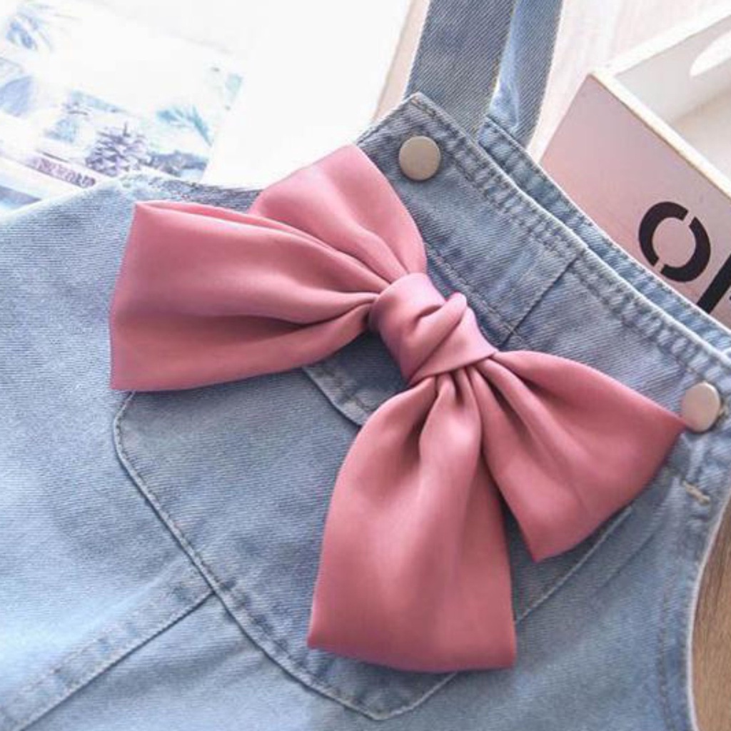 [PRINCESS KESLI]1-7Tahun Dress Denim Anak Perempuan Rok Suspender Denim Gaun Anak Bayi Jeans Anak Dress Pesta Bayi Kado Anak